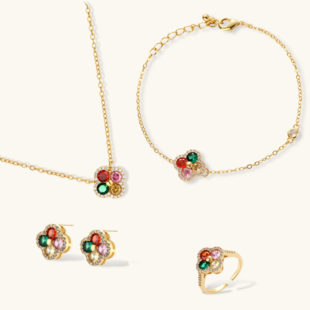 Lucky Clover Jewelry Set by Maison Arie
