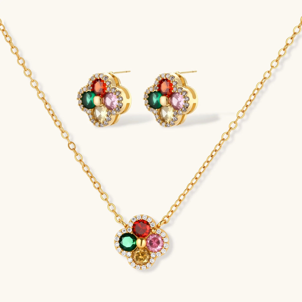Lucky Clover Jewelry Set by Maison Arie