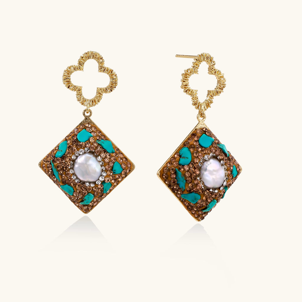 Moroccan Dreams Drop Earrings by Maison Arie