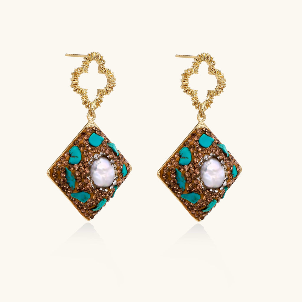 Moroccan Dreams Drop Earrings by Maison Arie