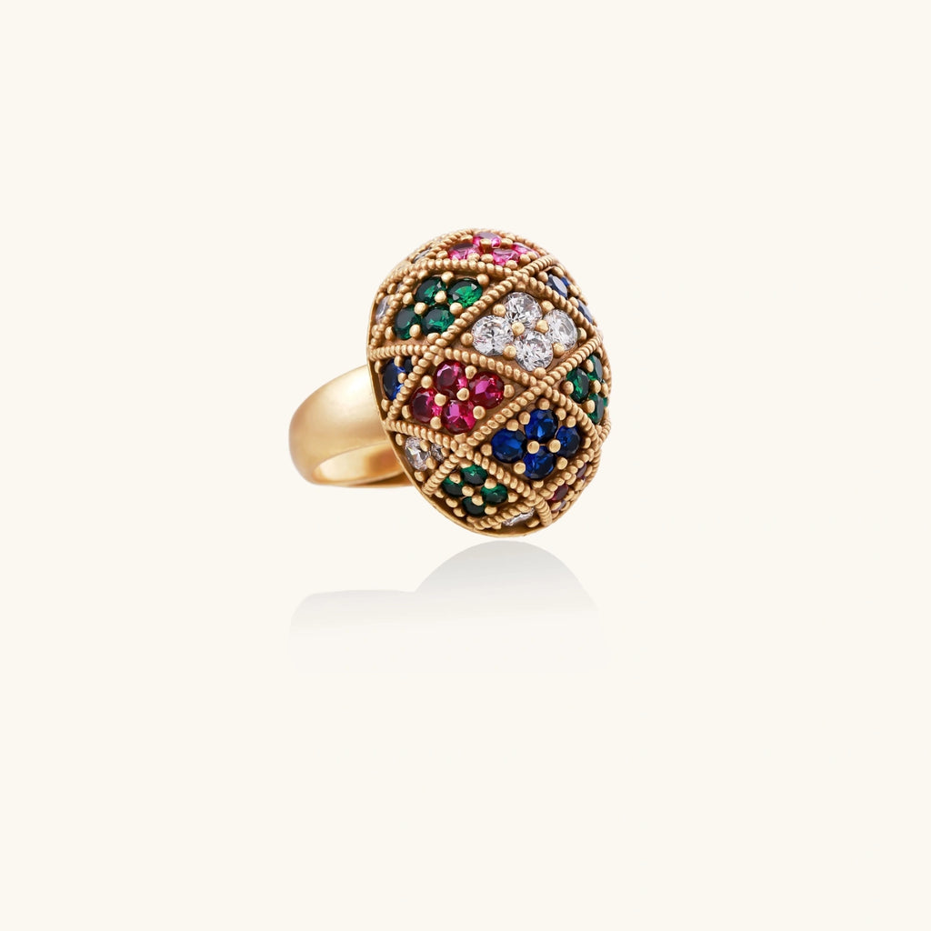 Empress Mosaic Ring by Maison Arie