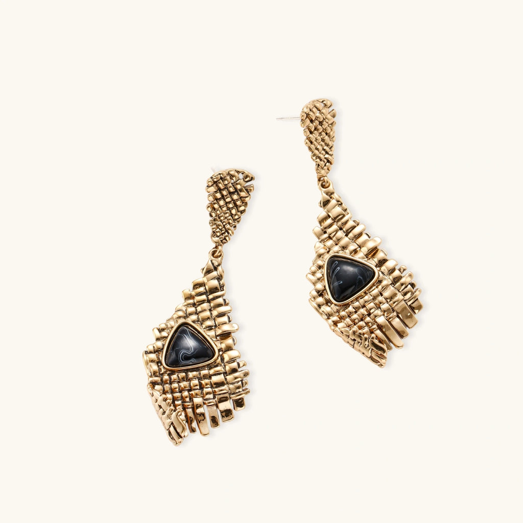 Grid Statement Earrings by Maison Arie