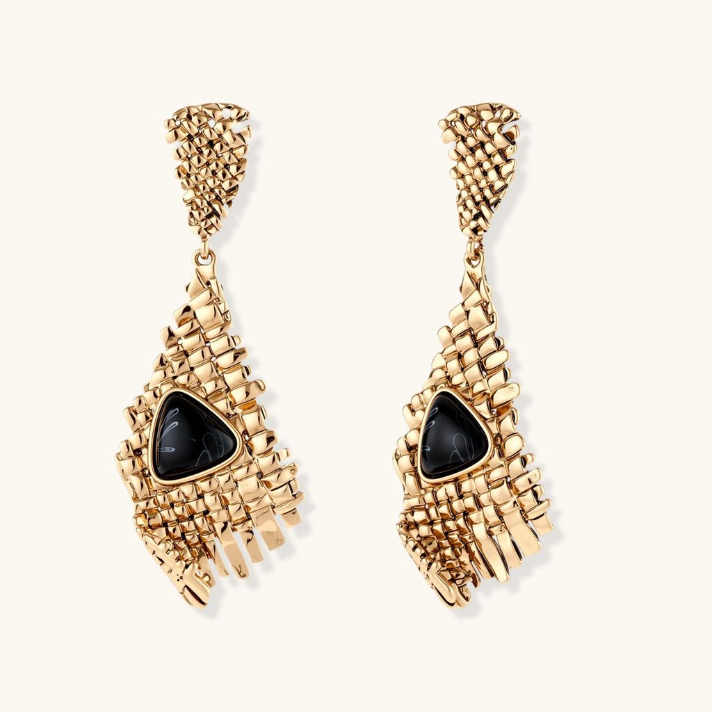 Grid Statement Earrings by Maison Arie