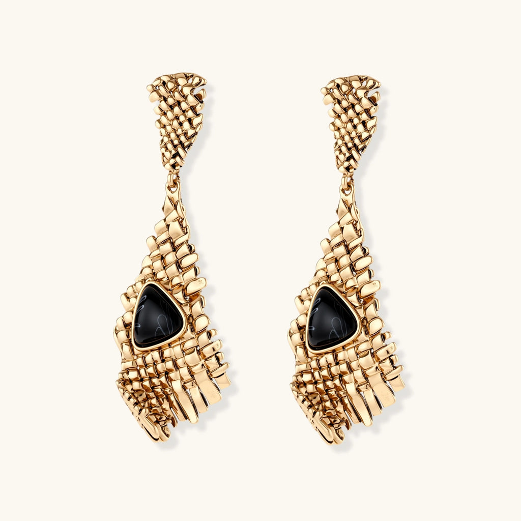 Grid Statement Earrings by Maison Arie