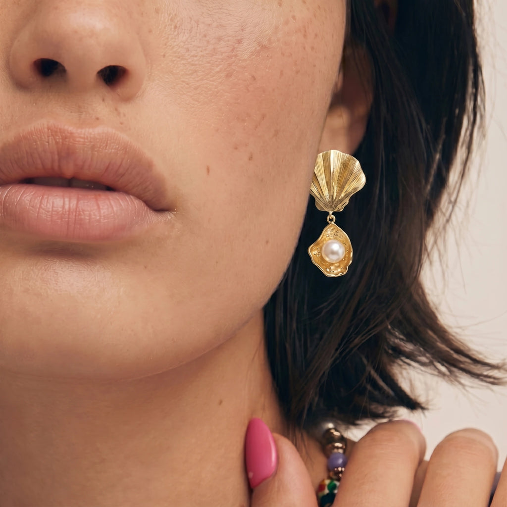 Ocean Shell Pearl Drops by Maison Arie