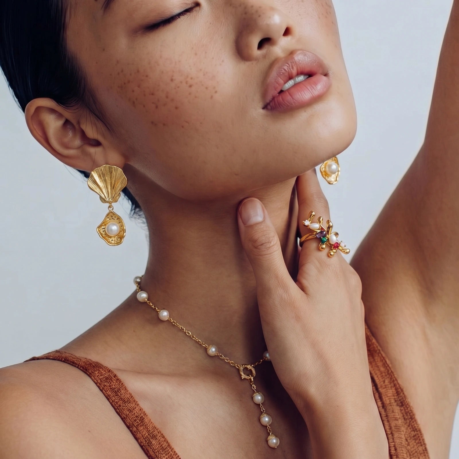 Ocean Shell Pearl Drops by Maison Arie