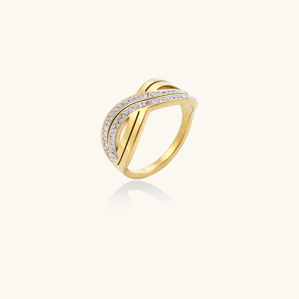 Golden Wave Flow Ring by Maison Arie