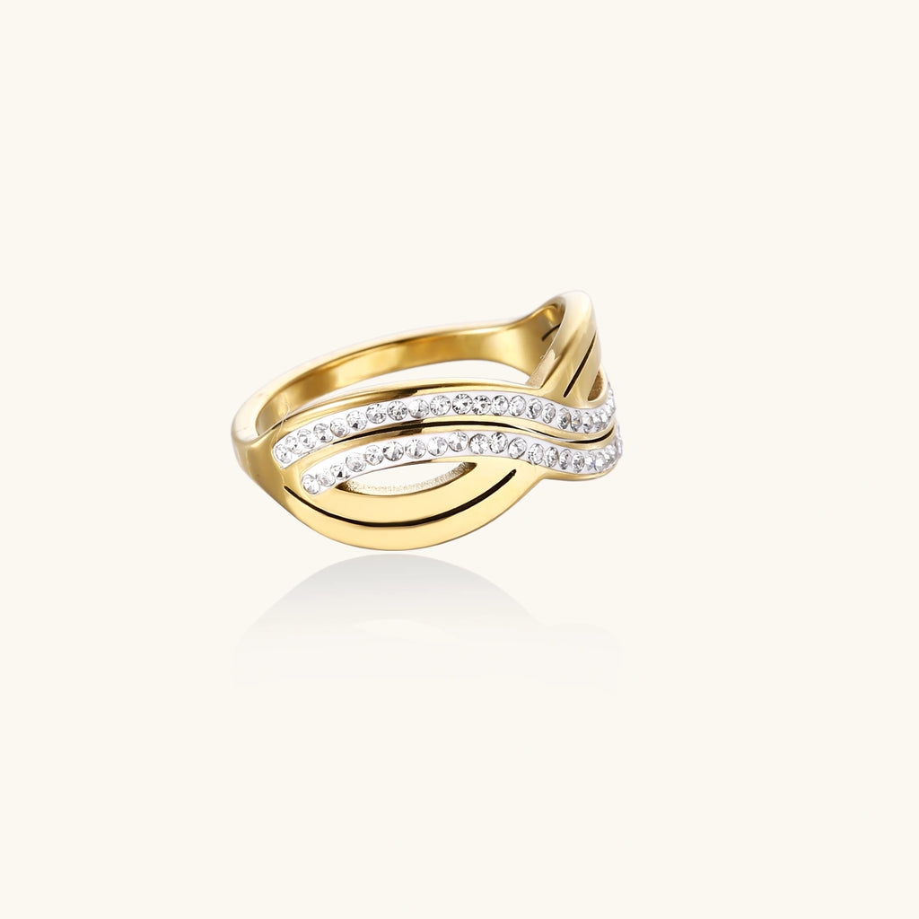 Golden Wave Flow Ring by Maison Arie